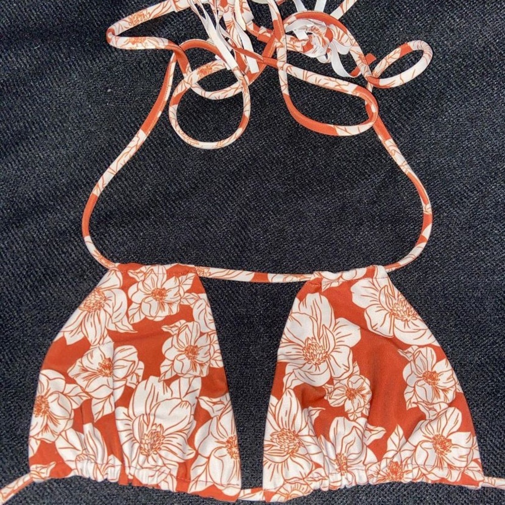 ACACIA SWIMWEAR rust magnolia top